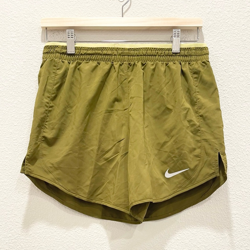 NWT! NIKE Green Athletic Running Shorts!